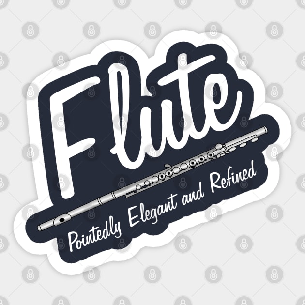 Elegant Flute Sticker by Barthol Graphics